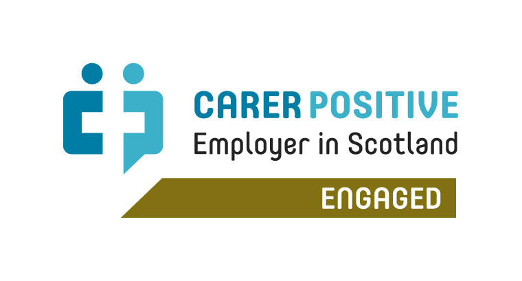 Logo for the Engaged stage of Carer Positive accreditation